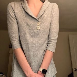 Light blue sweater made in the USA